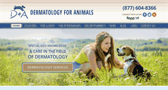 Desktop Screenshot of dermatologyforanimals.com